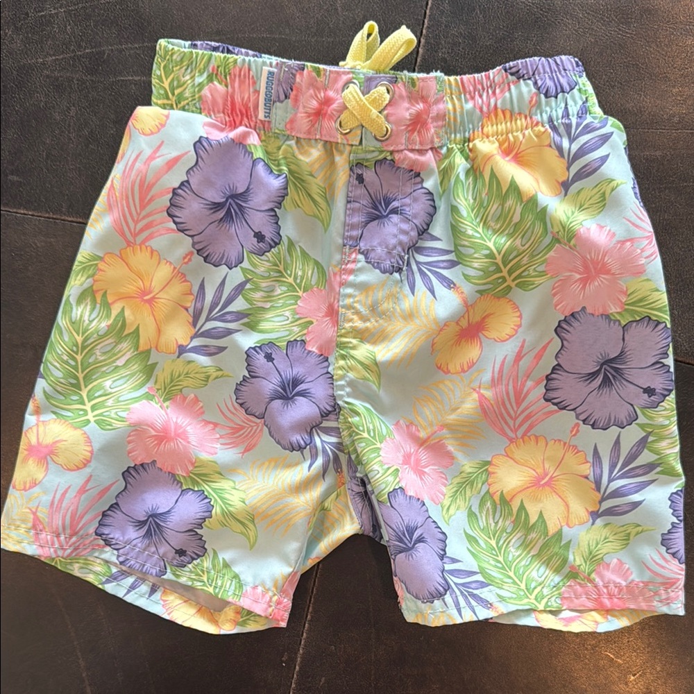 Ruffle Butts Boys Swim Trunks 5T - good condition - Swimsuit Kids